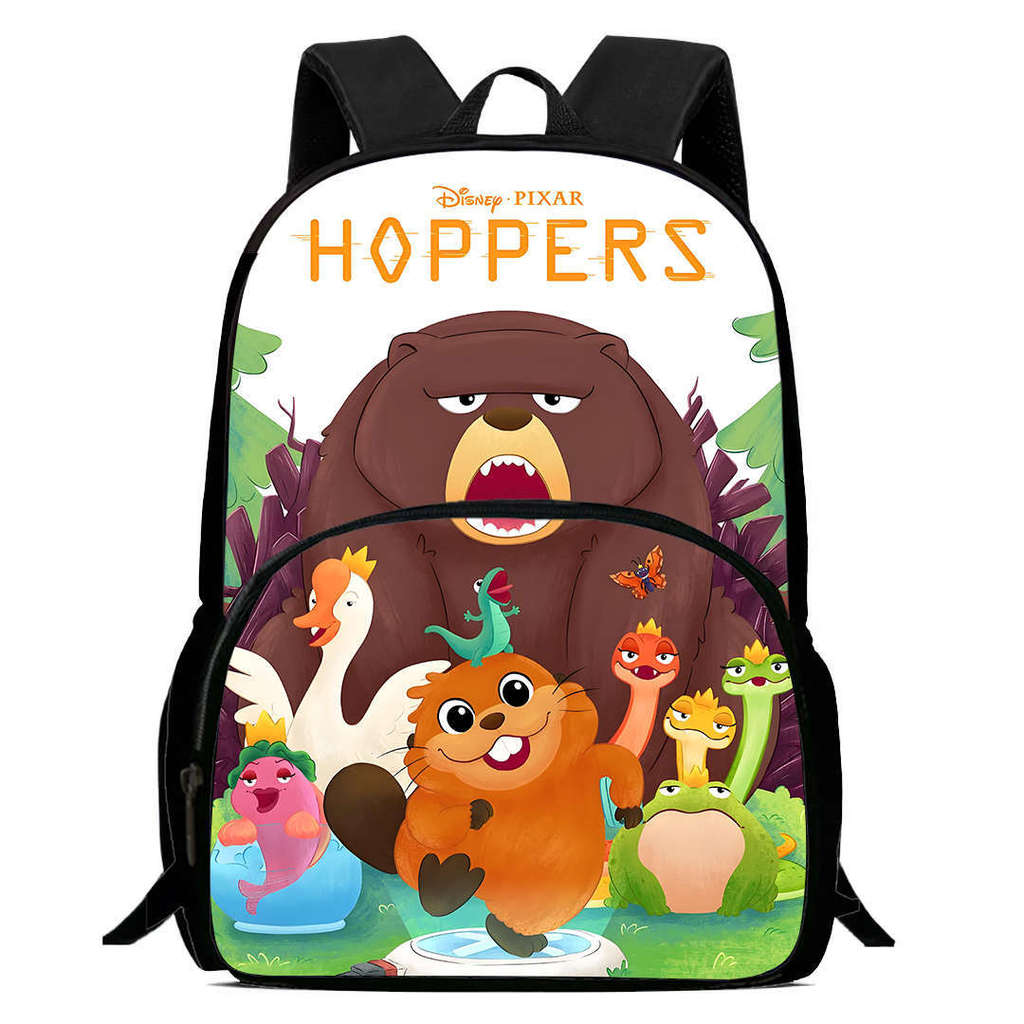 Cartoon Hoppers Beaver Backpack For Kids With Oxford Cloth Durable Material For School Travel