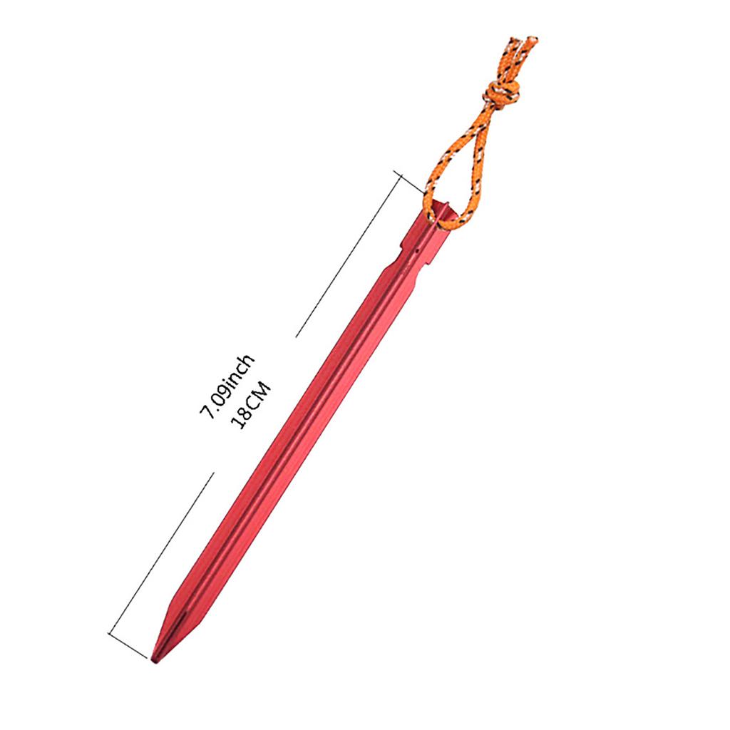 10Pcs Canopys Stake Aluminiums Alloys Tent Peg Yard Lawn Peg Outdoor Camping Stake for Fixings Tent Tarps Awnings Pad