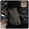 JIUMU Men's Sheepskin Leather Winter Gloves
