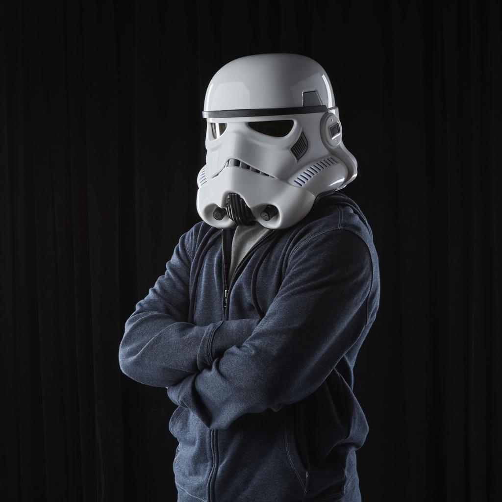 Star Wars Black Series Imperial Stormtrooper Premium Electronic Helmet Rogue One Story Adult Item Role-Playing (Ages 14+)