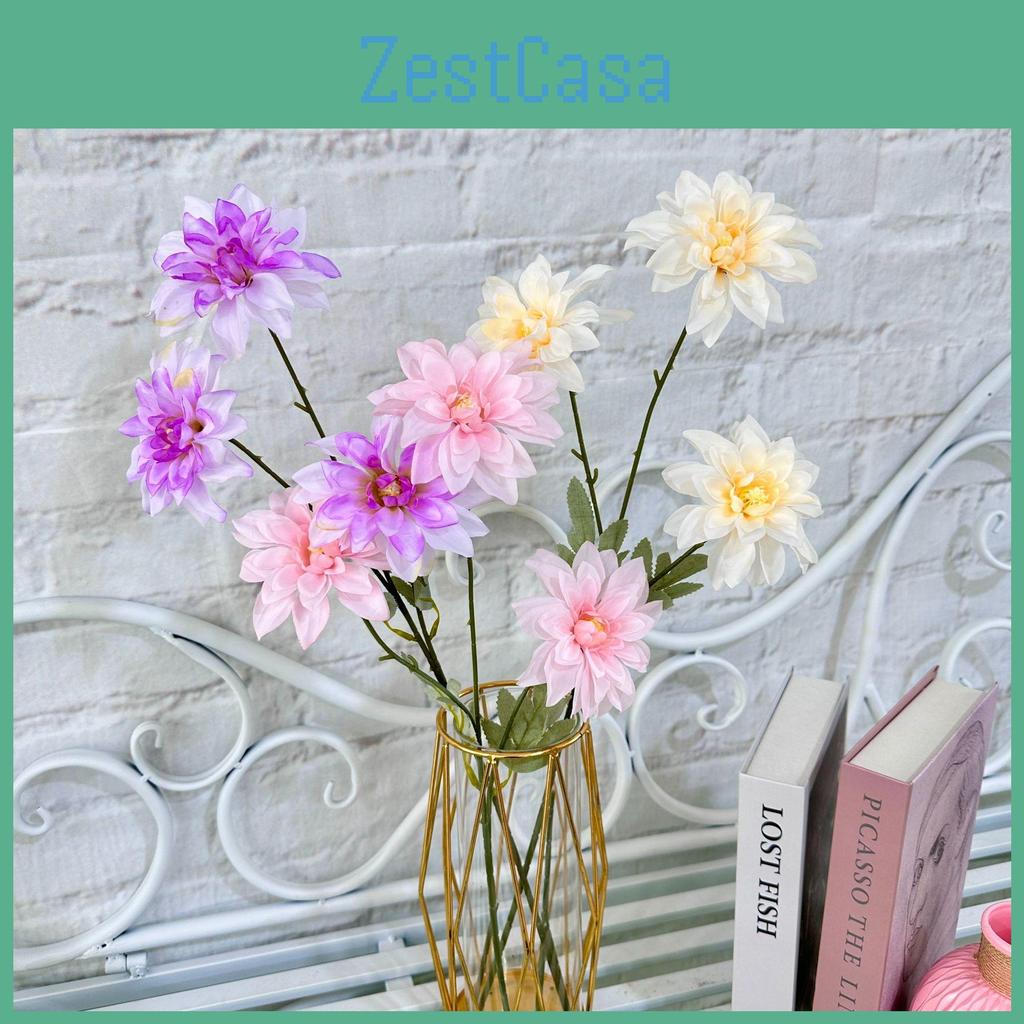 Artificial Dahlia Flower Wedding Hotel Restaurant Desktop Ornament Decoration
