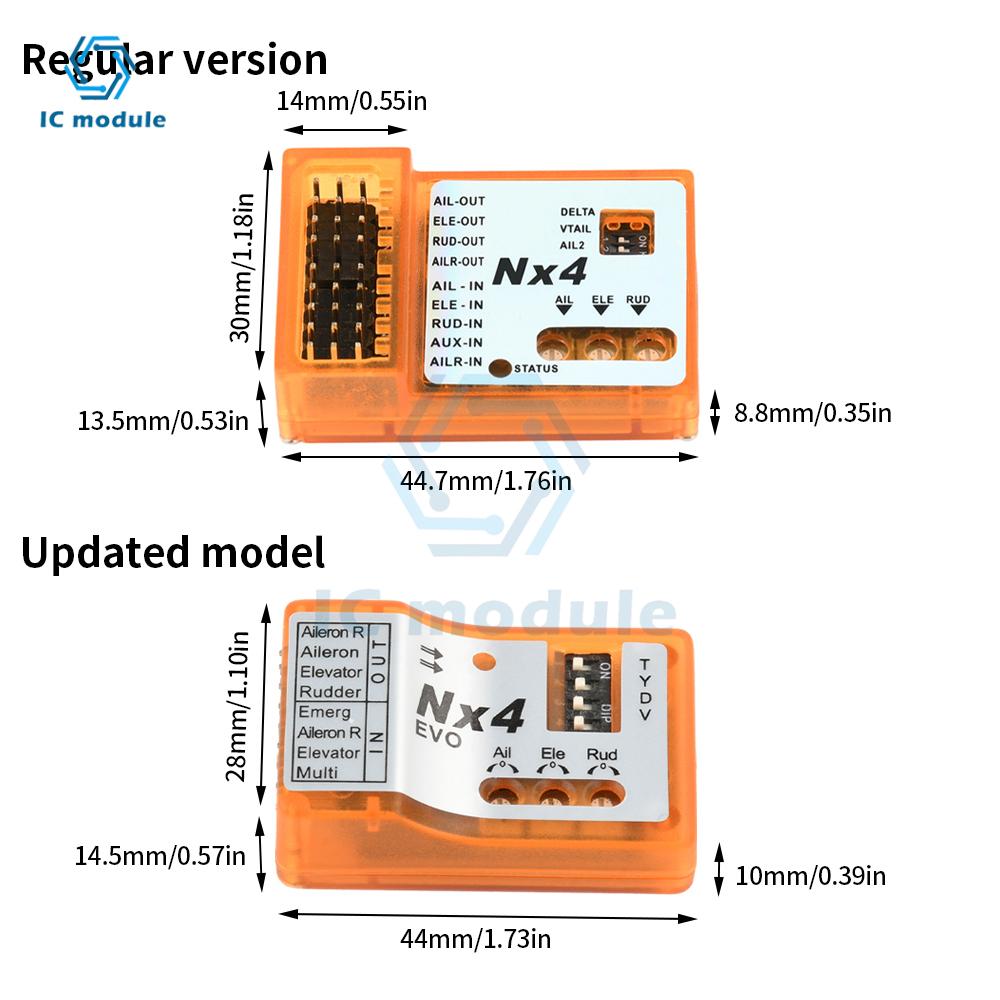 NX4-EVO/NX4-PRO Fixed Wing Dedicated Flight Control Board Flight Gyroscope Balance Auto Balance Gyroscope Flight Module