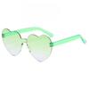 Fashion Love Heart Shape Sunglasses UV Protection Colorful Gradient Sunglasses  Party