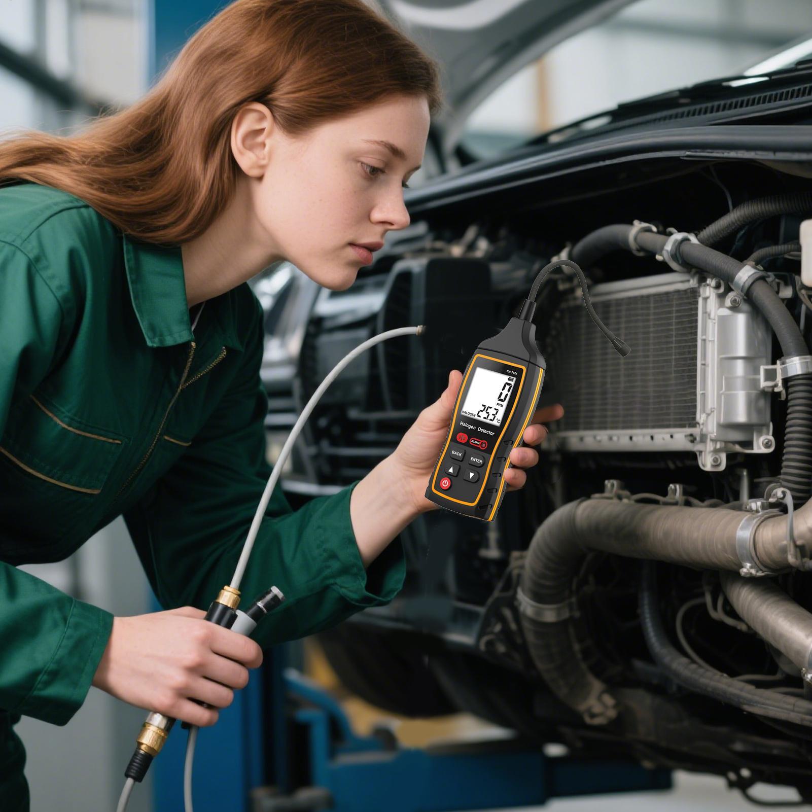 

0~1000 PPM Детектор утечки фреона Быстрый отклик Чувствительный R22 R410A R134A R1234YF Холодильный газ Тестер кондиционера HVAC CHINA