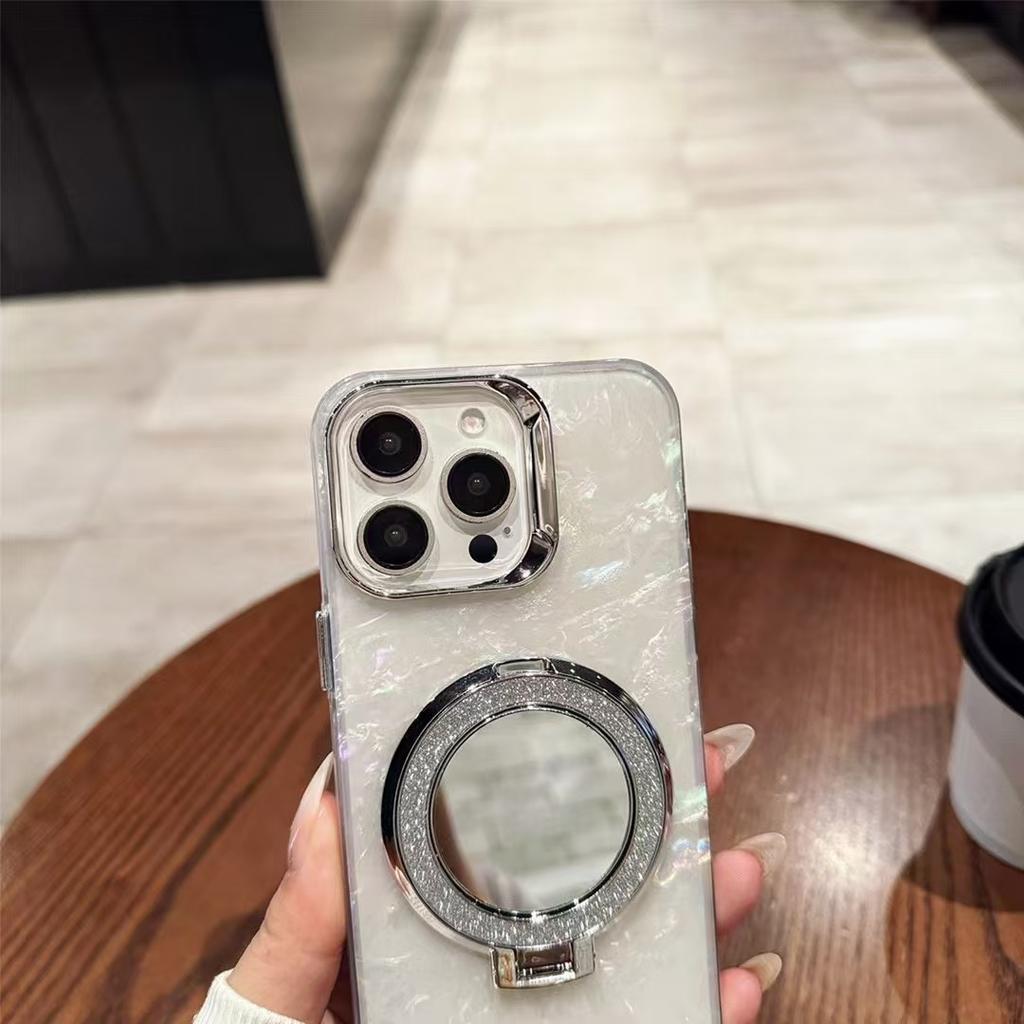 Shell Patterned Strap Holder Phone Case Suitable for iPhone 11/12/13/14/15/16/PRO/PROMAX/PLUS