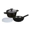 Pot and Frying Pan Set 24cm with Titanium Coating, 4 Pieces, BERLINGER HAUS Monaco BH-7098