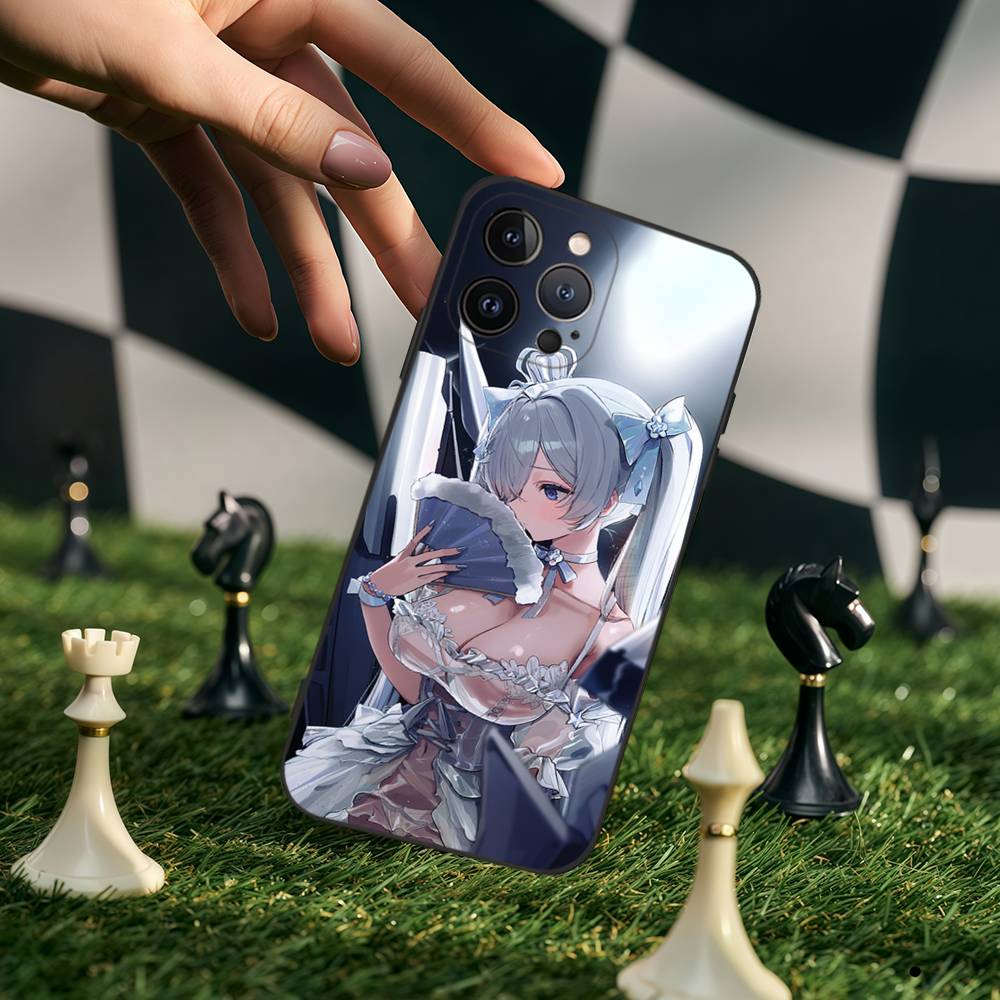 

G-Goddess OF Victory-NIKKE Phone Case For Iphone 17 16 15 14 13 12 11 Pro Max Plus Black Silicone Matte TPU iPhone 12promax