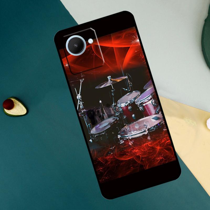 Musical Instrument Drum For Realme 15 14 10 11 12 13 Pro Plus C65 C67 C71 C63 C61 C55 C51 C53 C75 GT6 GT7 Pro Case