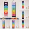 Wall Hanging Tapestry Bohemian Meditation Yoga Decor Cotton Linen Tassel Banner Wall Art for Bedroom Living Room