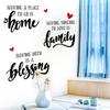 Family Warm Theme Bedroom Living Room Entrance Stickers