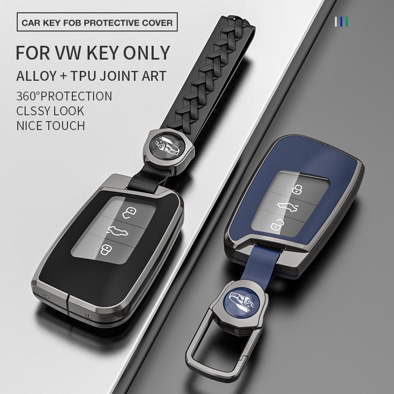 Volkswagen Key Case for Magotan, Passat CC, Tiguan L, Teramont X, Lavida, Magotan B8 - Car Key Shell with Buckle