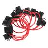 10 Stück DC 12V 40A Standard Flachsicherung Inline Sicherungshalter Spritzwassergeschützt für Auto Motorrad