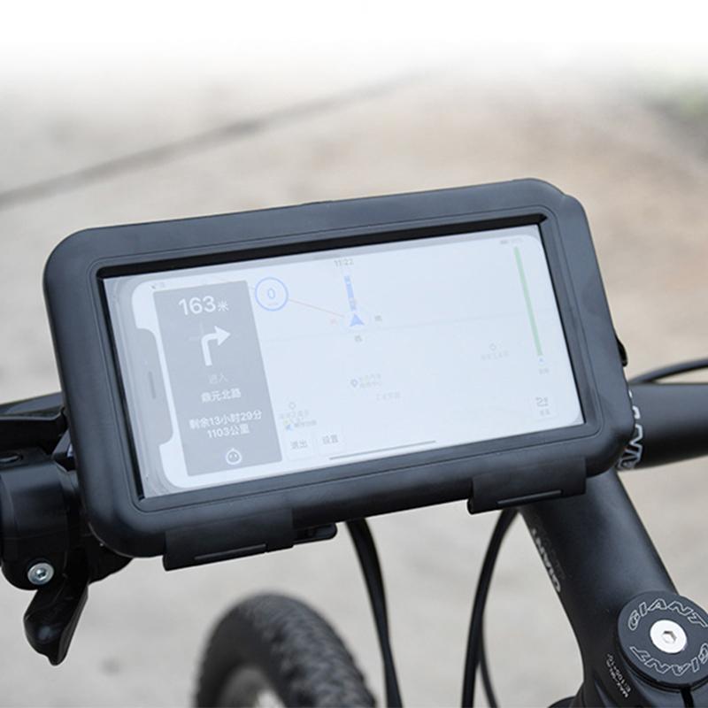 S2102 Motorcycle Phone Bag Bicycle Rear View Mirror Mount Holder Stand Waterproof Case Cover