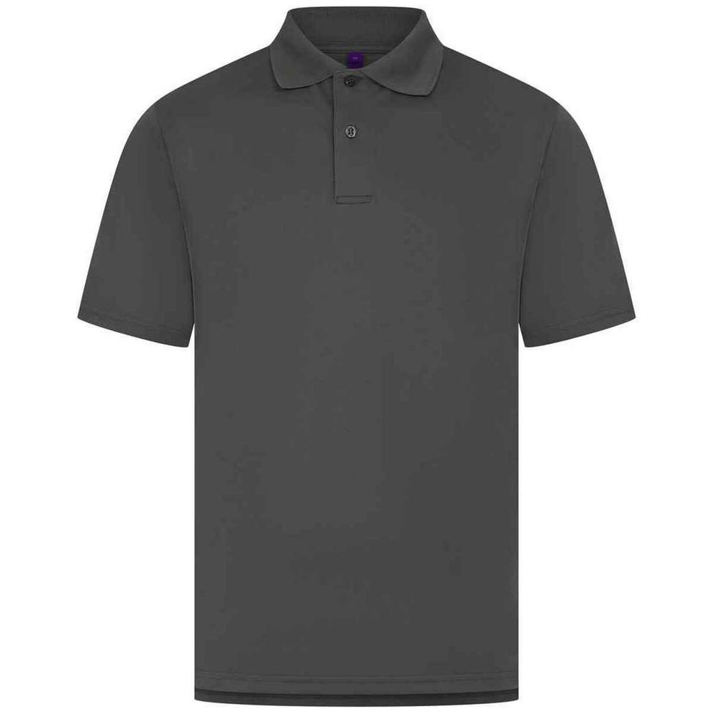 Henbury Mens CoolPlus Moisture Wicking Polo Shirt