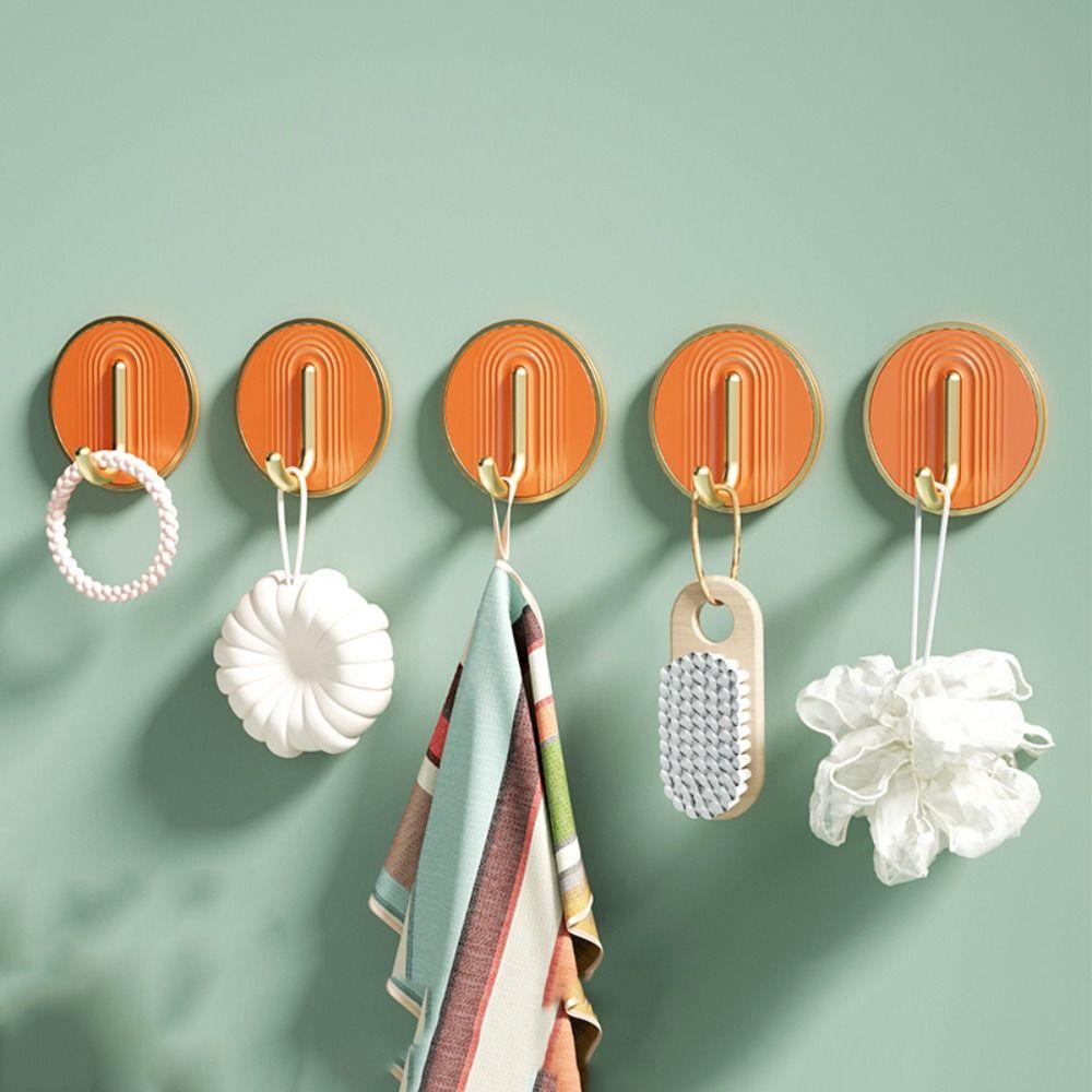 

Plastic Towel Hook Waterproof Storage Hook Multi-Purpose Light Luxury Hooks Kitchen