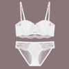 French sexy lace underwear women's half cup strapless non-slip back underwear large chest small large size bra