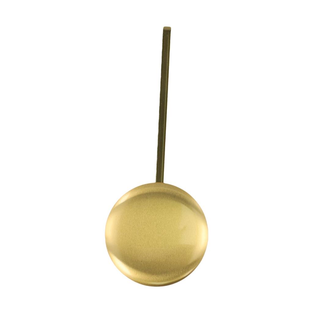 Brass Wall Clock Pendulum with Dynamic Swinging Motion and Gold Finish