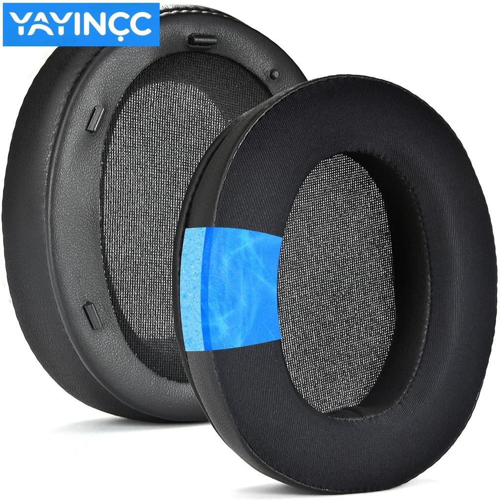 YAYINCC Replacement Soft Foam Cushion Ear Pads / Silicone zipper head beam protective cover for SONY WH-XB910N Gaming Headset