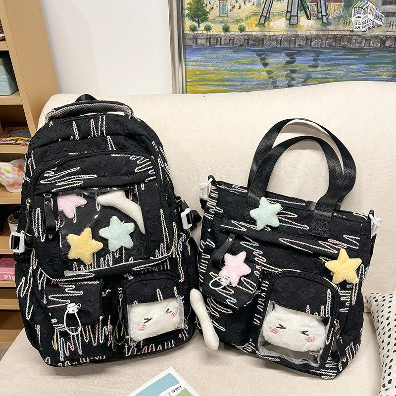 Schoolbag Children's School Bag Tote Bag Girls Primary School Students First Grade Junior High School Students High School Backpack College Students