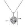 Lindonský dámsky strieborný náhrdelník s príveskom v tvare srdca