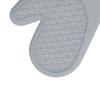 Silicone Oven Gloves Microwave Oven Gloves Heat Resistant Baking Antiscald Thickened Baking Gloves Gray