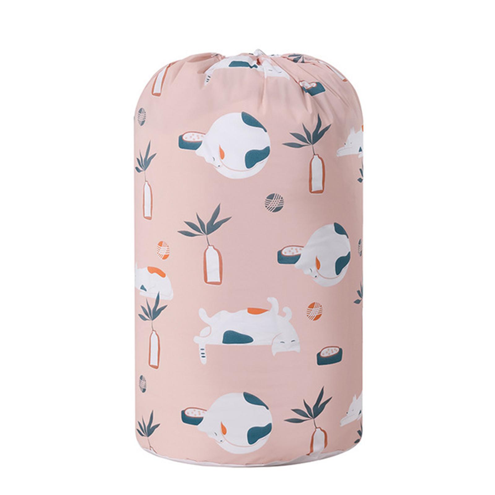 Laundry Bag Large Capacity Cute Animals Drawstring Closure Storage Bag Basket Organizer For Bedroom розовый 3190₽