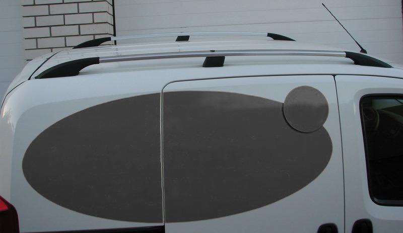 

Roof rails, color Chrome Plastic feet for Fiat Fiorino/Qubo