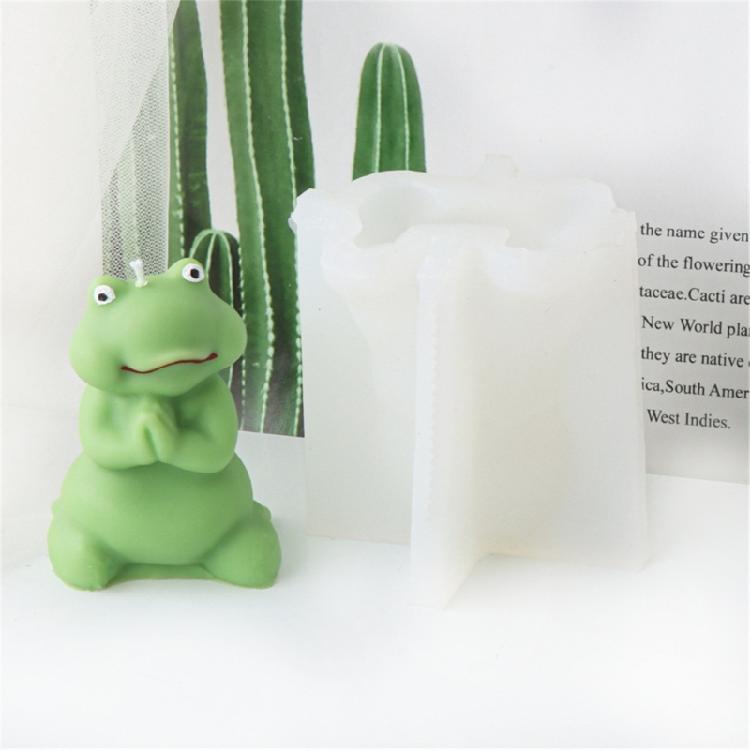 Use Friendly Candle Silicone Frogs Molds Easy Release Frogs Shaped Candle Silicone Molds for Handmade Candle and Soaps
