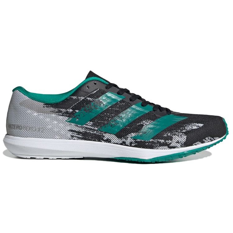 Adidas Adizero Bekoji 2.0 Lightweight Simple Durable Fabric Low-Top Marathon Running Shoes Men Sneaker Black Green FX0502
