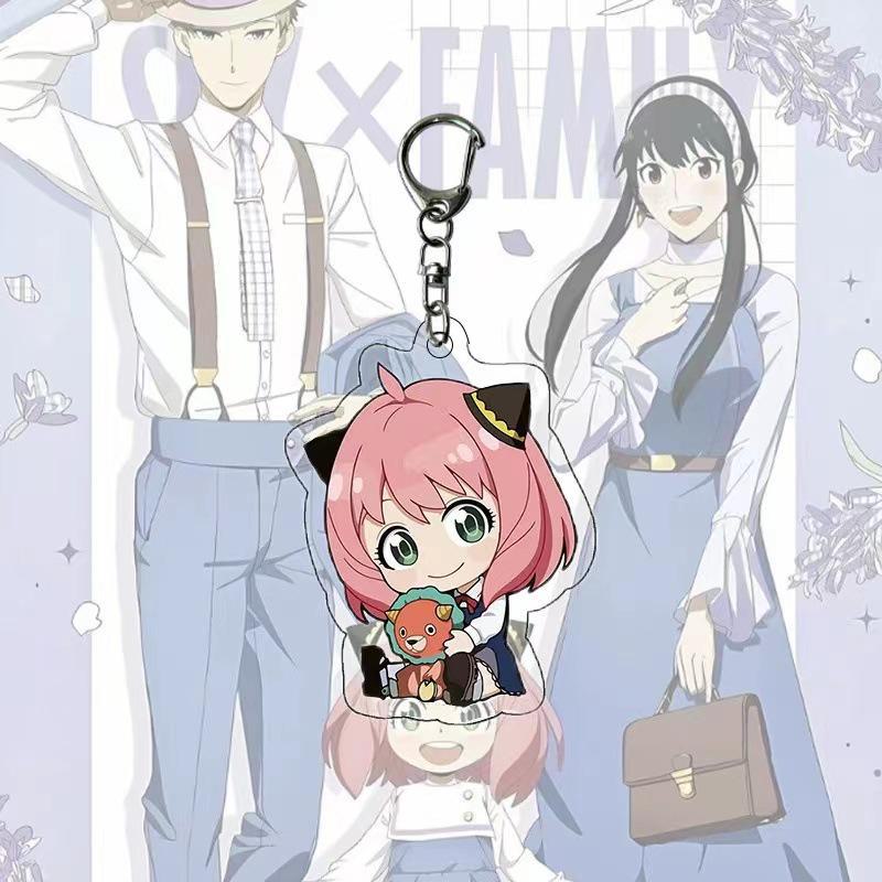 Cute Cartoon Spy Pretend Play Acrylic Keychain - პოპულარული საბითუმო გულსაკიდი