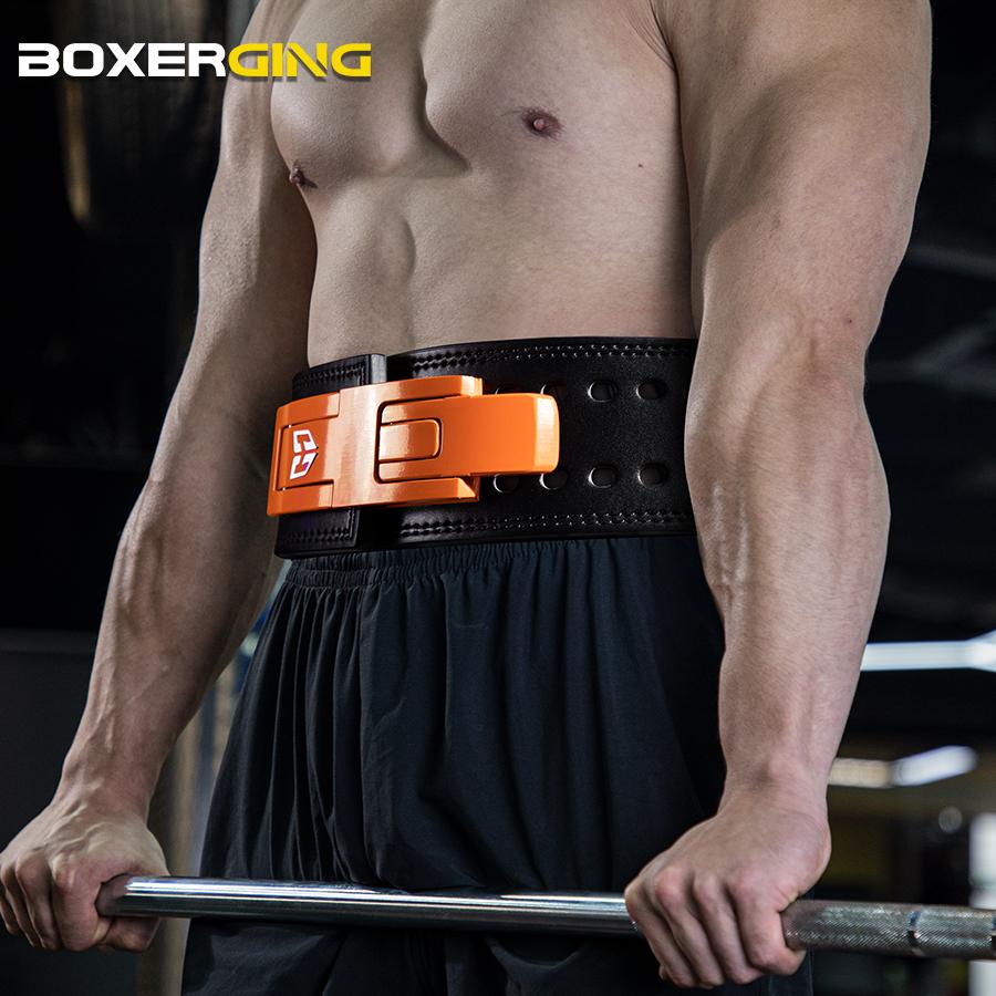 Durable And Safe Adjustable Weightlifting Belt Lever Powerlifting Beltgym Barbellsquat Deadlift Waist Support Strength Training Lumbar Brace