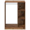 Kleiderschrank mit Regal und Stauraum Altholz-Optik 77 x 48 x 102 cm