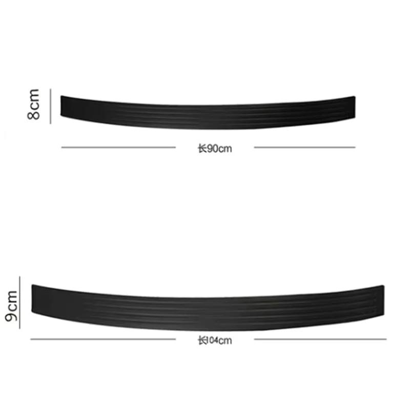 Universal Car Trunk Door Sill Plate Protector Rear Bumper Guard Rubber Mouldings Pad Trim Cover Strip Car Accessories