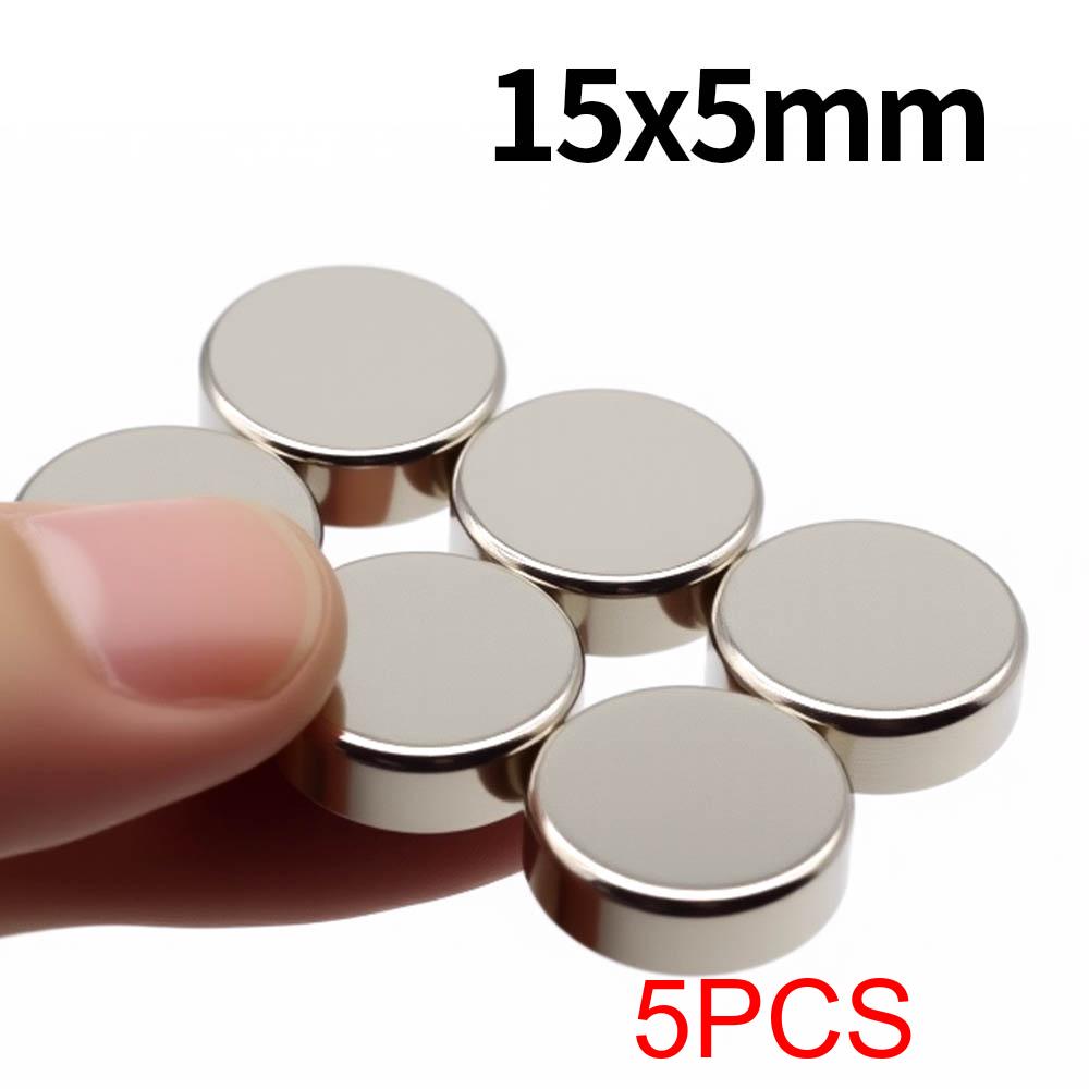 15x5mm Super Strong Neodymium Magnet N35 NdfeB Permanent Magnetic imanes Round Powerful Magnets Refrigerator Magnet