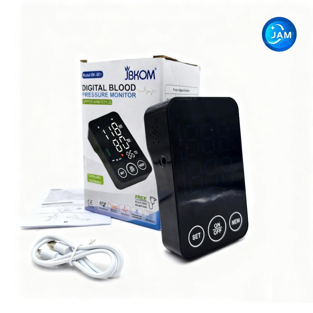 Factory Direct Medical Electronic Upper Arm BP Monitor - Portable Sphygmomanometer for Home & Clinical Use Plastic