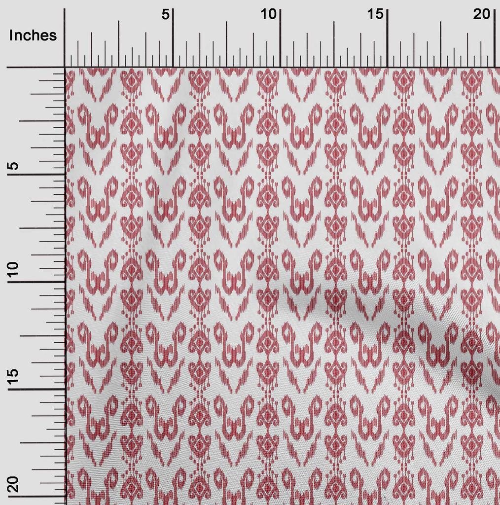 oneOone Cotton Flex Fabric Ethnic Ikat Decor Fabric Printed BTY 40 Inch Wide