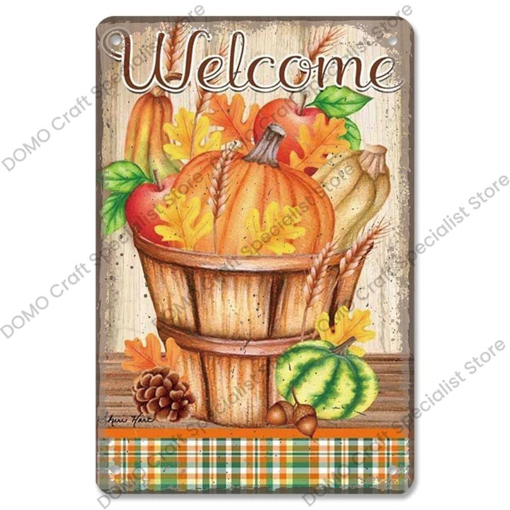 Artistic Metal Wall Sign, Halloween Christmas Decor
