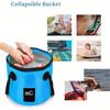 Folding Bucket Portable Outdoor Travel Foldable Water Bucket Bowl Sink Washing Bag Car Wash Bucket Multifunction for Camping