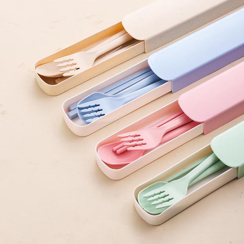 Wheat Straw Portable Cutlery Set
