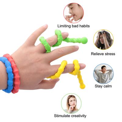 Stressabbau Sensorischer Stab Spielzeug Silikon Flexibler Verdrehstab Fidget Spielzeug Tragbar Reise Dekompression Texturierter Stab Spielzeug