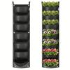 Pocket Vertical Garden Wall Planter Herb Succulent Planting Bag Pouch for Home Patio Balcony Decoration & Christmas Ornaments