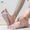 5 Toes Yoga Socks for Women Pilates Socks Non Slip Women Cotton Dance Barre Gym Socks with Grips