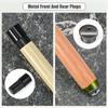Extendable Fishing Pole Camping Mini Fishing Rod Telescopic Fishing Pole with Solid Wood Handle 2m