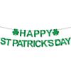26 Irish Day Party Decoration St. Patrick'S Day Shamrock Flag Latte Spiral Set