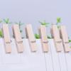 100pcs Mini Wooden Clothes Photo Paper Peg Clothespin Laundry Hangers Wedding Party Natural Clip Home Decoration