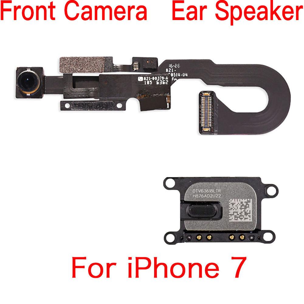 Face Front Camera With Sensor Proximity Light Microphone Flex Cable For iPhone 7 7P 8 Plus And Ear piece Sound Speaker