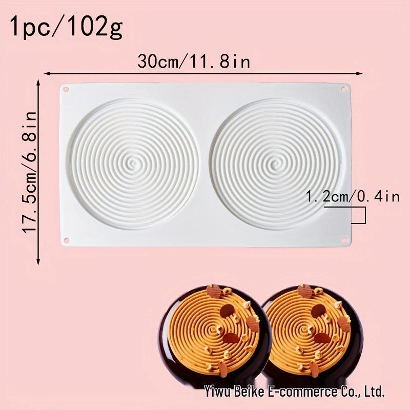3D Round Silicone Mold for Chocolate, Candy, and Mousse Cakes