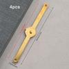 4pcs Metal Hinge Link Plates, Polished Finish, with Pivot Hinge for Wooden Box Gift Box
