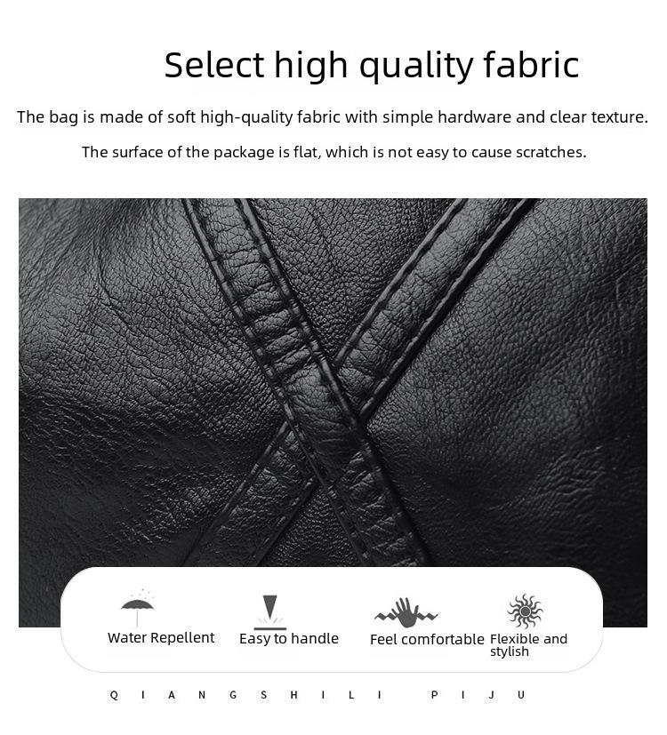 2021 Women's Soft Leather Shoulder & Messenger Bag for Middle-aged & Elderly with Large Capacity