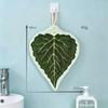 Soft Leaf Hand Towel Hanging Kitchen Handkerchief Portable Cleaning Towel  for Bathroom Kitchen
